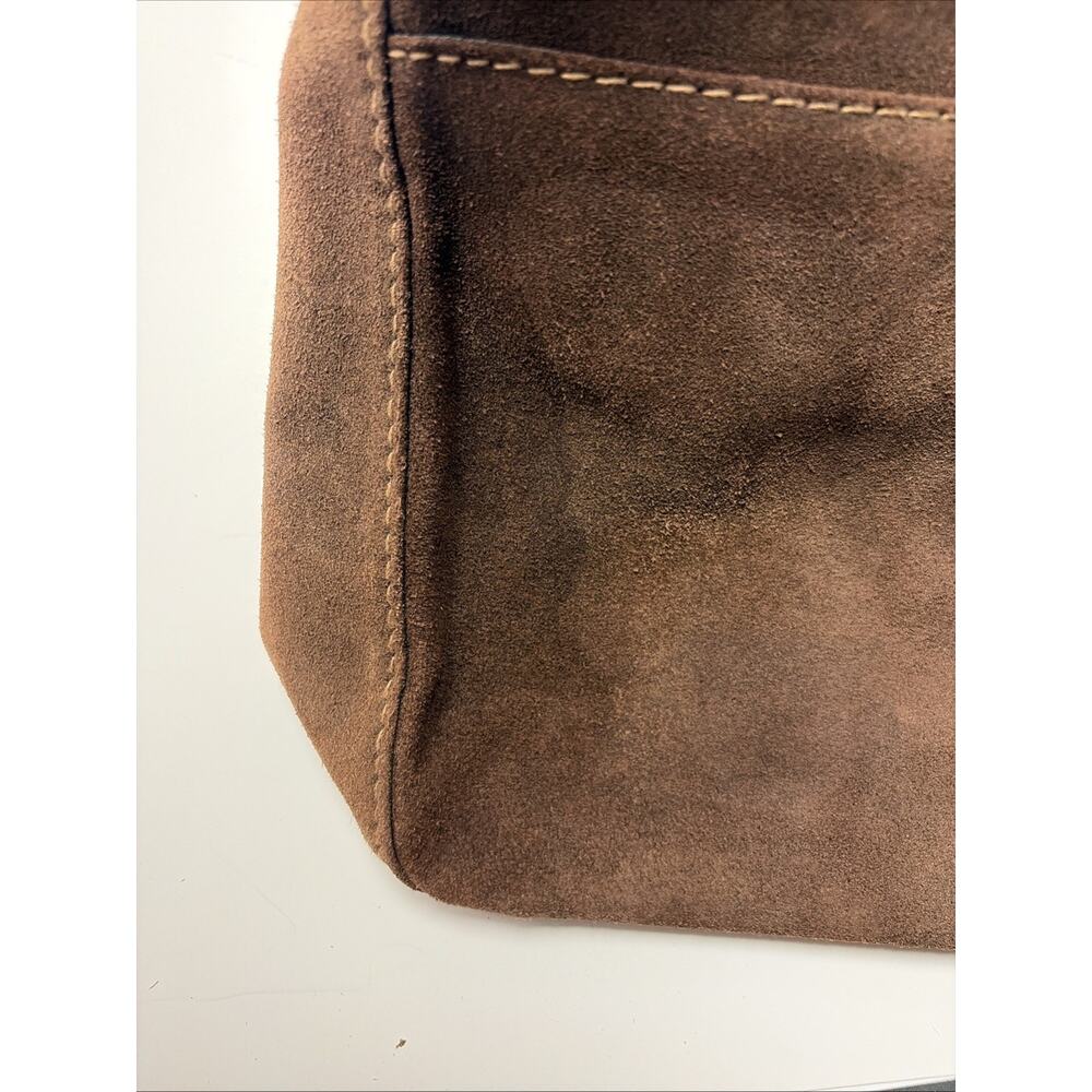 Ralph Lauren dark brown suede tote bag EUC - Picture 13 of 13